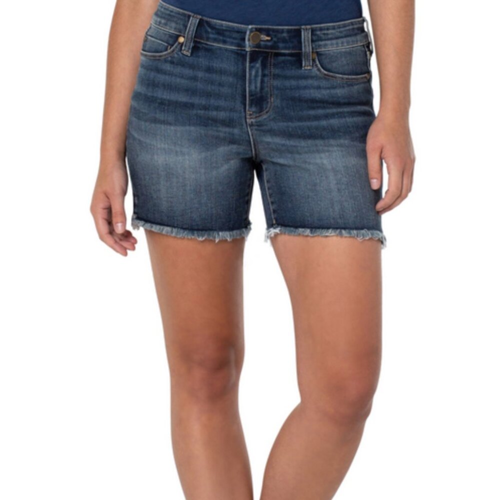 Liverpool Vickie Fray Hem Short